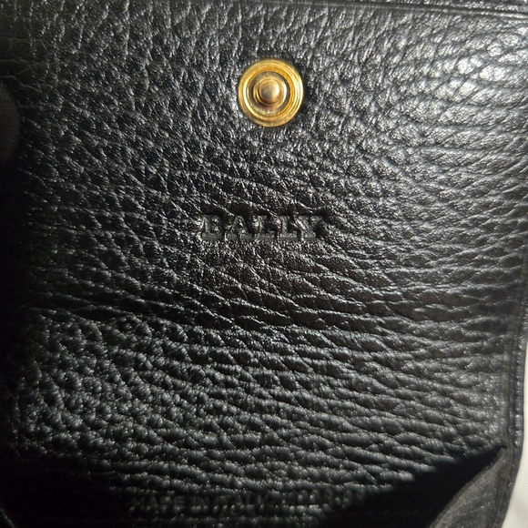 Bally Black Leather Coin Wallet - Picture 6 of 12